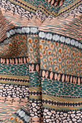 Linen Bamboo Digital Print Fabric – Safari Soul Multi-Stripe Collection - 7984 - G.k Fashion Fabrics