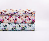 Linen Bamboo Natural Fabric Daisy Mist Pattern - 5491 - G.k Fashion Fabrics