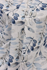 Linen Bamboo Natural Fabric Palmwater Leaf Pattern - 5487 - G.k Fashion Fabrics
