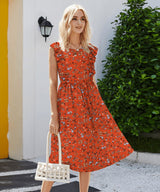 Linen Cotton Blend Classic floral Print - Design -10 - G.k Fashion Fabrics