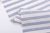 Linen Ticking Stripe Homespun Style Yarn Dyed Blended Fabric - G.k Fashion Fabrics
