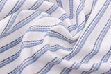 Linen Ticking Stripe Homespun Style Yarn Dyed Blended Fabric - G.k Fashion Fabrics
