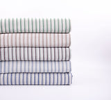 Linen Ticking Stripe Homespun Style Yarn Dyed Blended Fabric - G.k Fashion Fabrics