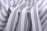 Linen Ticking Stripe Homespun Style Yarn Dyed Blended Fabric - G.k Fashion Fabrics
