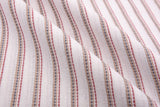 Linen Ticking Stripe Homespun Style Yarn Dyed Blended Fabric - G.k Fashion Fabrics