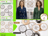 Luxe Pearl Rim Buttons -5/1 - G.k Fashion Fabrics