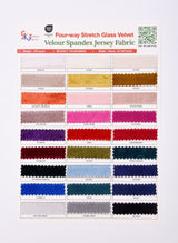 Luxury Four Way Stretch Glass Velvet Fabric - G.k Fashion Fabrics