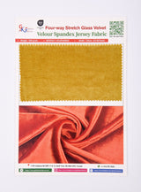 Luxury Four Way Stretch Glass Velvet Fabric - G.k Fashion Fabrics