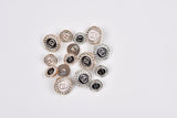 Luxury Rhinestone Shank Buttons- 39 - G.k Fashion Fabrics