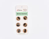 Luxury Two-Tone Rim Resin Buttons - 19 - G.k Fashion Fabrics