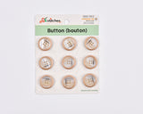 Luxury Two-Tone Rim Resin Buttons - 19 - G.k Fashion Fabrics