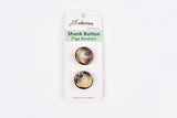 Marble Effect Shank Buttons with Gold Rim Button - 49 - G.k Fashion Fabrics