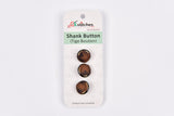Marble Effect Shank Buttons with Gold Rim Button - 49 - G.k Fashion Fabrics