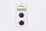 Marble Effect Shank Buttons with Gold Rim Button - 49 - G.k Fashion Fabrics