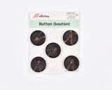 Marbled Resin 4-Hole Buttons - 17 - G.k Fashion Fabrics