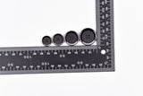 Matte Black Buttons with Gloss Metal Rim - 48 - G.k Fashion Fabrics