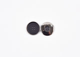 Matte Black Tailoring Buttons with Metallic Rim - 46 - G.k Fashion Fabrics