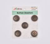 Matte Finish Classic Sewing Buttons - 35 - G.k Fashion Fabrics