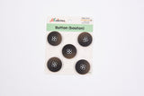 Matte Wood-Style Resin 4-Hole Buttons- 18 - G.k Fashion Fabrics