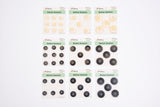 Matte Wood-Style Resin 4-Hole Buttons- 18 - G.k Fashion Fabrics