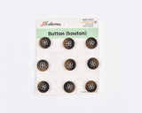 Matte Wood-Style Resin 4-Hole Buttons- 18 - G.k Fashion Fabrics
