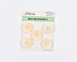 Matte Wood-Style Resin 4-Hole Buttons- 18 - G.k Fashion Fabrics