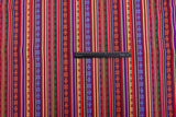 Mexican Ethnic Fabric, Traditional Fabric, Cambaya Fabric. Authentic Mexican Fabric, Tela Mexicana,Boho Striped Fabric - G.k Fashion Fabrics