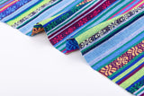 Mexican Ethnic Fabric, Traditional Fabric, Cambaya Fabric. Authentic Mexican Fabric, Tela Mexicana,Boho Striped Fabric - G.k Fashion Fabrics