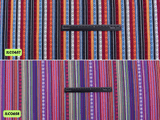 Mexican Ethnic Fabric, Traditional Fabric, Cambaya Fabric. Authentic Mexican Fabric, Tela Mexicana,Boho Striped Fabric - G.k Fashion Fabrics