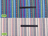 Mexican Ethnic Fabric, Traditional Fabric, Cambaya Fabric. Authentic Mexican Fabric, Tela Mexicana,Boho Striped Fabric - G.k Fashion Fabrics