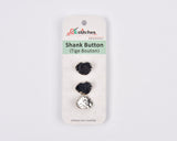 Molten Heart Shank Buttons - 2 - G.k Fashion Fabrics
