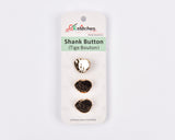 Molten Heart Shank Buttons - 2 - G.k Fashion Fabrics