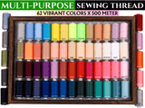 Multi - Purpose Sewing Thread - 500m Spool - 62 Colors - G.k Fashion Fabrics
