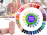 Multi - Purpose Sewing Thread - 500m Spool - 62 Colors - G.k Fashion Fabrics