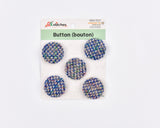 Multicolor Tweed Shank Buttons -12 - G.k Fashion Fabrics