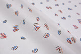 Natural Cotton Voile Heart Beats Jacquard Fabric - G.k Fashion Fabrics