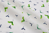 Natural Cotton Voile Maple Copters Jacquard Fabric - G.k Fashion Fabrics