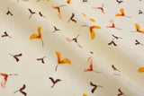 Natural Cotton Voile Maple Copters Jacquard Fabric - G.k Fashion Fabrics