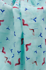 Natural Cotton Voile Maple Copters Jacquard Fabric - G.k Fashion Fabrics