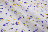 Natural Cotton Voile Orchids Pop Jacquard Fabric - G.k Fashion Fabrics