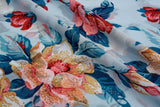 Orchid Opulence Chiffon Georgette Digital Print Fabric - #168 - G.k Fashion Fabrics