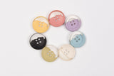 Pastel Half-Clear Buttons - 32 - G.k Fashion Fabrics
