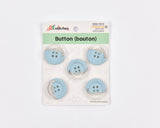 Pastel Half-Clear Buttons - 32 - G.k Fashion Fabrics