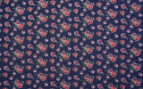 Petite Vintage Rose Print - Washed Cotton Denim Chambray Fabric-20993 - G.k Fashion Fabrics