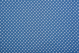 Polka Dot Print - Washed Cotton Denim Chambray Fabric-20995 - G.k Fashion Fabrics