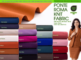 Ponte Roma Knit Fabric Viscose Nylon Spandex Stretch Fabric - 6657 - G.k Fashion Fabrics
