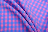 Premium Medium Seersucker Gingham Check Fabric – 8152 - G.k Fashion Fabrics