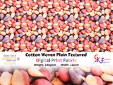 Quilted Cotton Woven Plain Textured Potatoes Digital Print Fabric - D#25 - G.k Fashion Fabrics