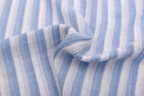 Reversible Cotton Double Gauze Yarn Dyed Stripe Fabric – Two Stripe Sizes – GK-7845 - G.k Fashion Fabrics