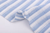 Reversible Cotton Double Gauze Yarn Dyed Stripe Fabric – Two Stripe Sizes – GK-7845 - G.k Fashion Fabrics